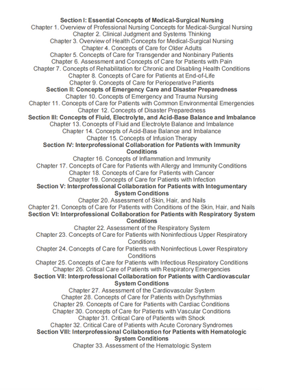 Test Bank Medical-Surgical Nursing: Concepts for Clinical Judgment and Collaborative Care 11th Edition by Ignatavicius