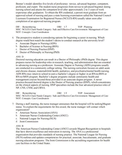 Test Bank Fundamentals of Nursing: Active Learning for Collaborative Practice 3rd Edition