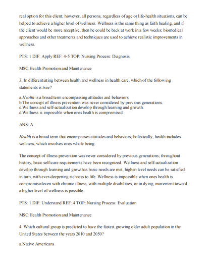 Test Bank Gerontological Nursing 10th Edition by Charlotte Eliopoulos