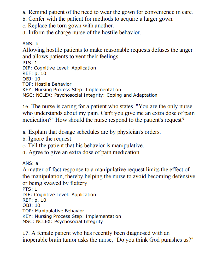 Test Bank Medical-Surgical Nursing: Concepts & Practice 5th Edition by Stromberg
