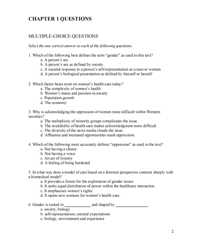 Test Bank Women’s Health in Nursing 3rd Edition by Kerri Durnell Schuiling