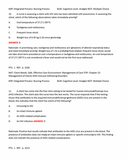 Test Bank Brunner & Suddarth's Medical-Surgical Nursing 16th Edition by Hinkle