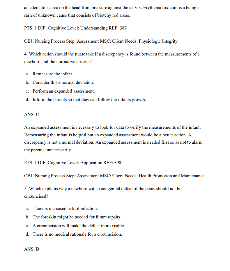 Test Bank Introductory Maternity and Pediatric Nursing 5th by Hatfield