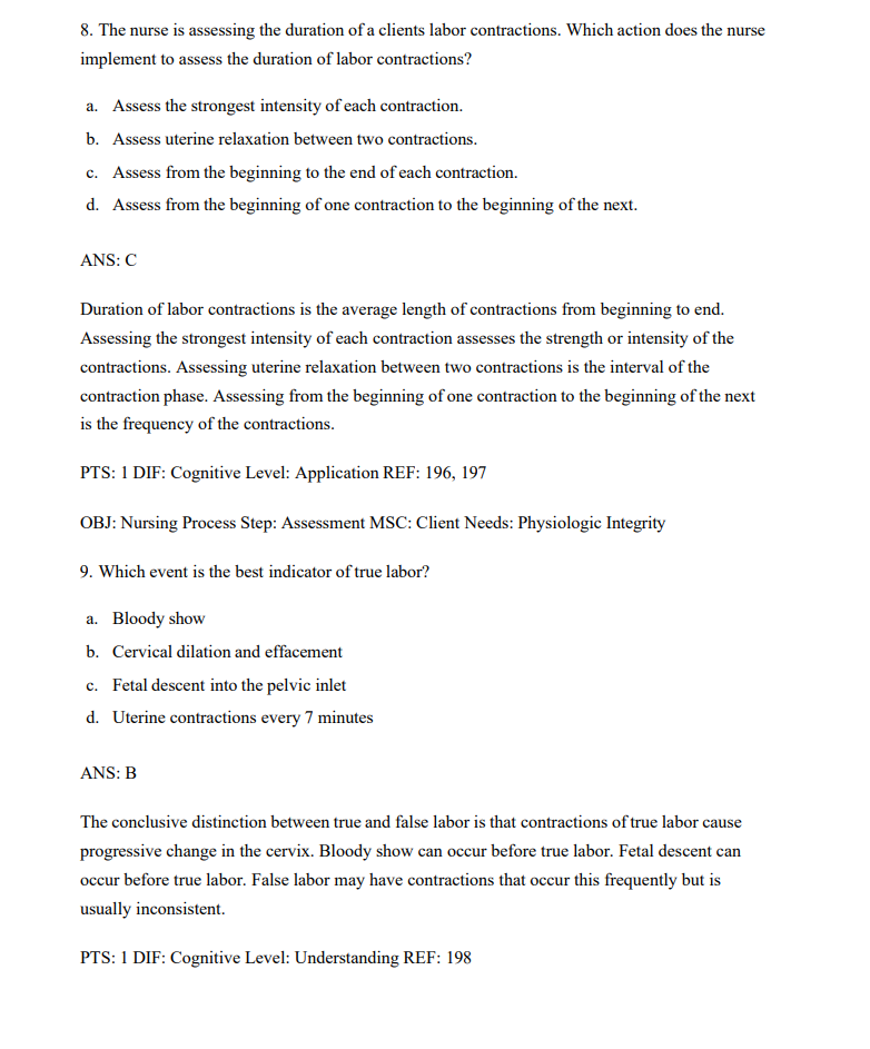 Test Bank Introductory Maternity and Pediatric Nursing 5th by Hatfield