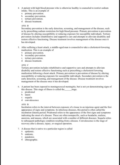 Pathophysiology, 7th Edition Test Bank by Banasik