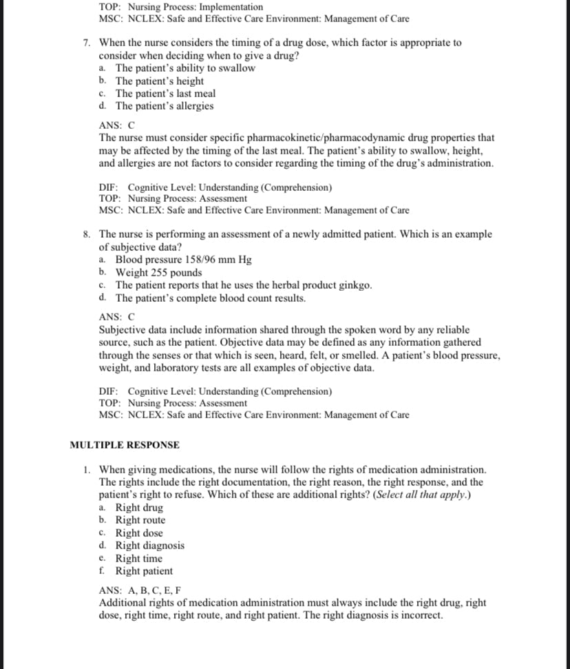 Pharmacology and the Nursing Process 9th Edition Test Bank by Lilley