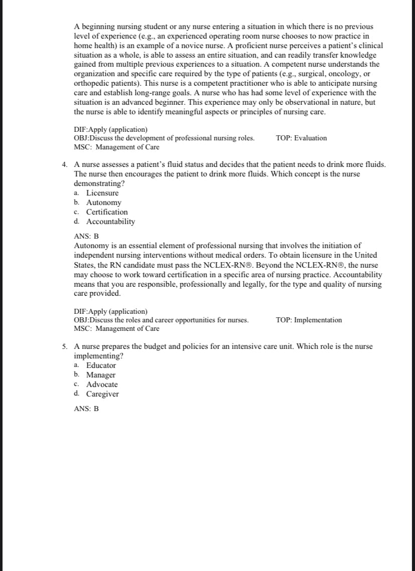 Test Bank Fundamentals of Nursing 11th Edition by Potter & Perry