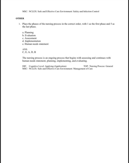 Test Bank Pharmacology and the Nursing Process 10th Edition by Lilley